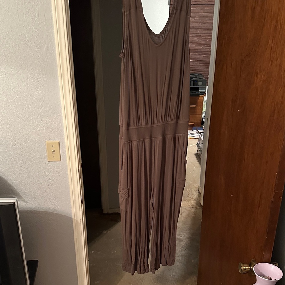 Lisa Rinna Collection Taupe Jumpsuit